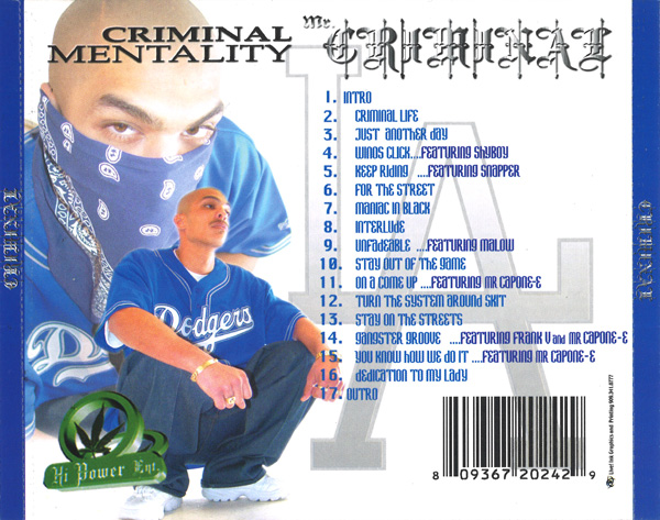 Mr. Criminal - Criminal Mentality Chicano Rap